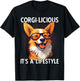 Corgi-licious Corgi T-Shirt - T-Shirt | Black