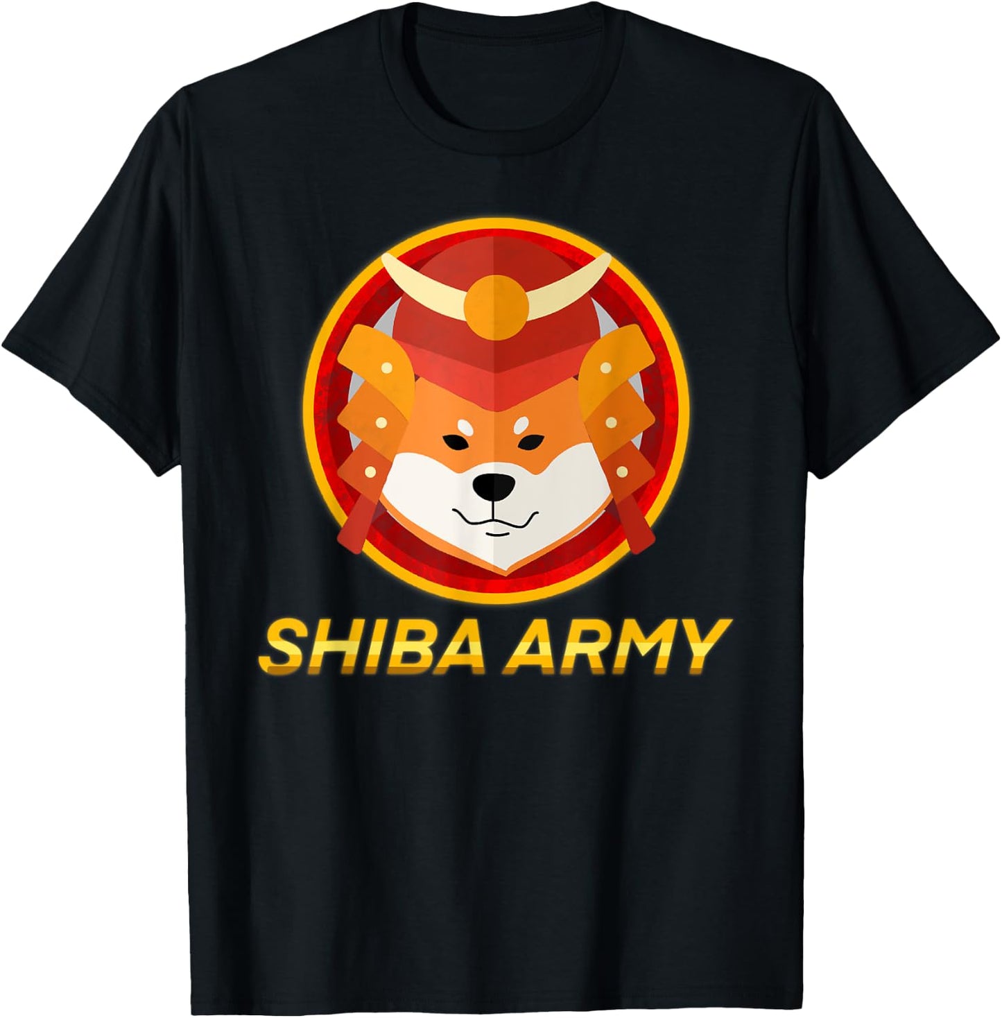 Shiba Army Shirt, Funny $SHIB Coin Shiba Inu Army T-Shirt - T-Shirt | Black