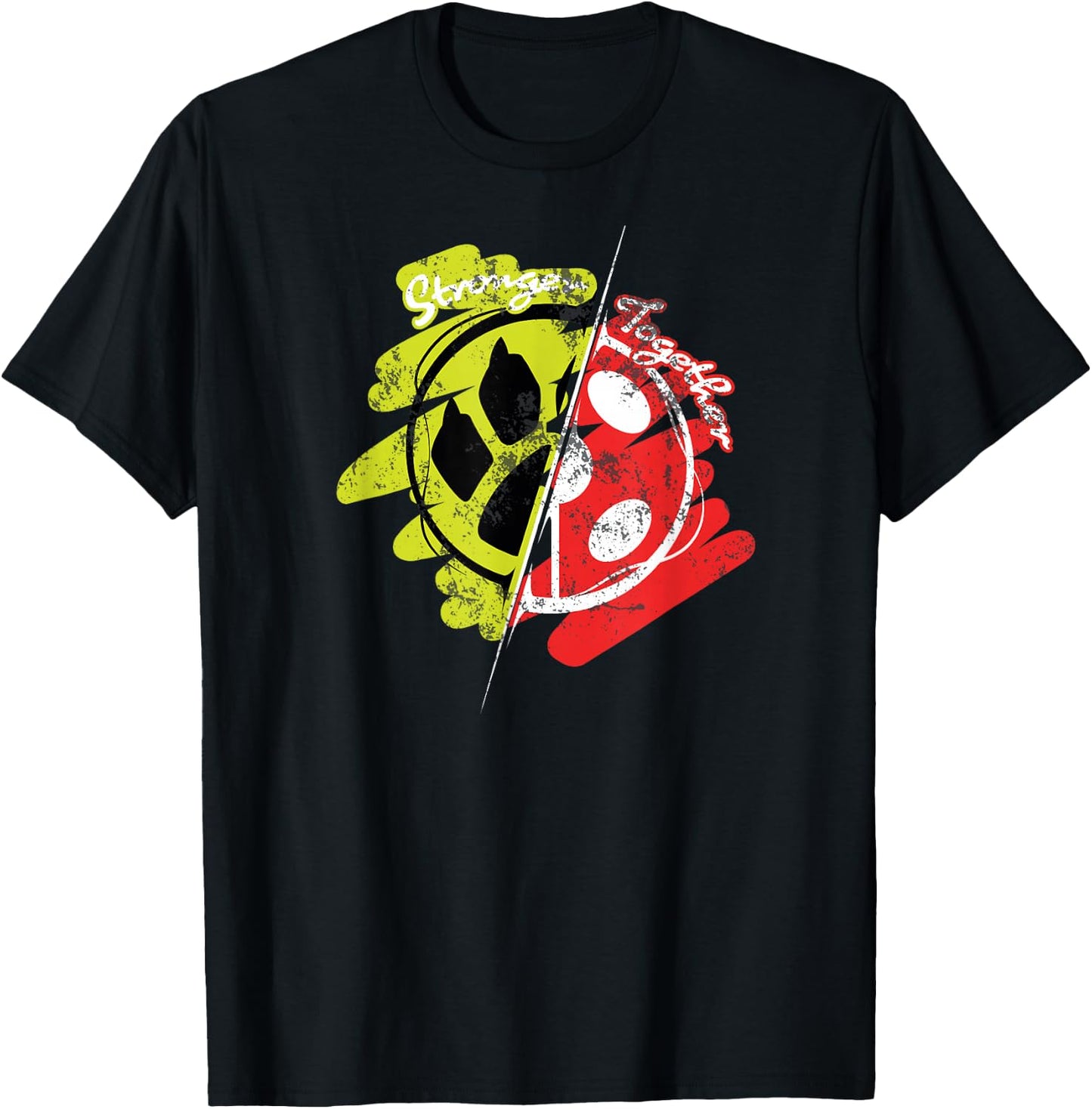 Miraculous Ladybug Vintage Collection Stronger Together T-Shirt - T-Shirt | Black