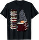 Easily Distracted by Books & Gnomes, Garden gnome Book Lover Small T-Shirt - T-Shirt | Black
