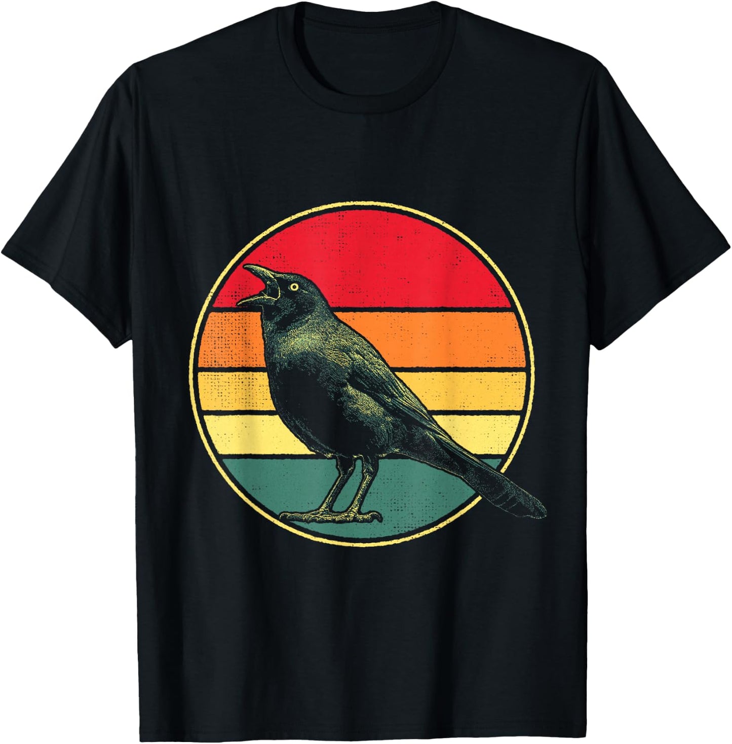 Grackle Bird T-Shirt - T-Shirt | Black