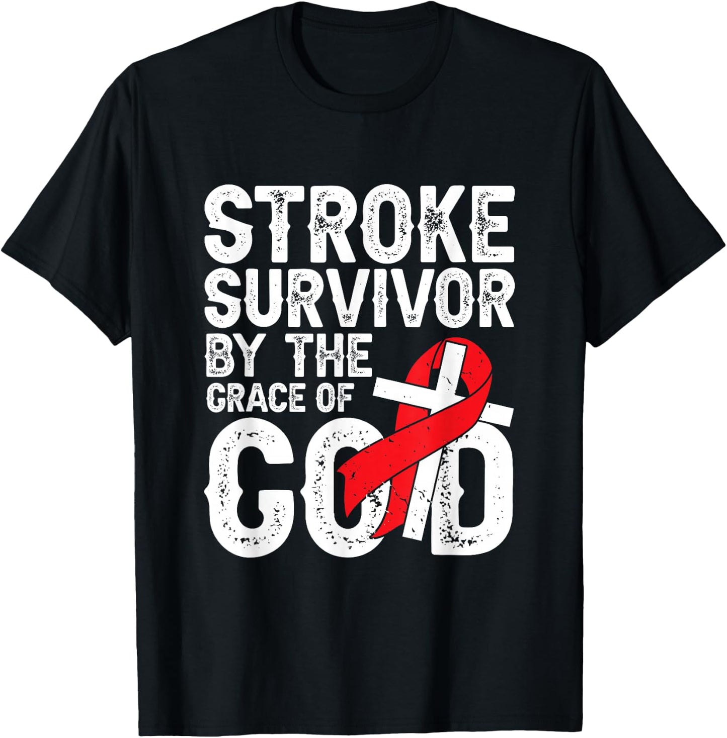 Stroke Survivor by The Grace of god - Stroke Survivor T-Shirt - T-Shirt | Black