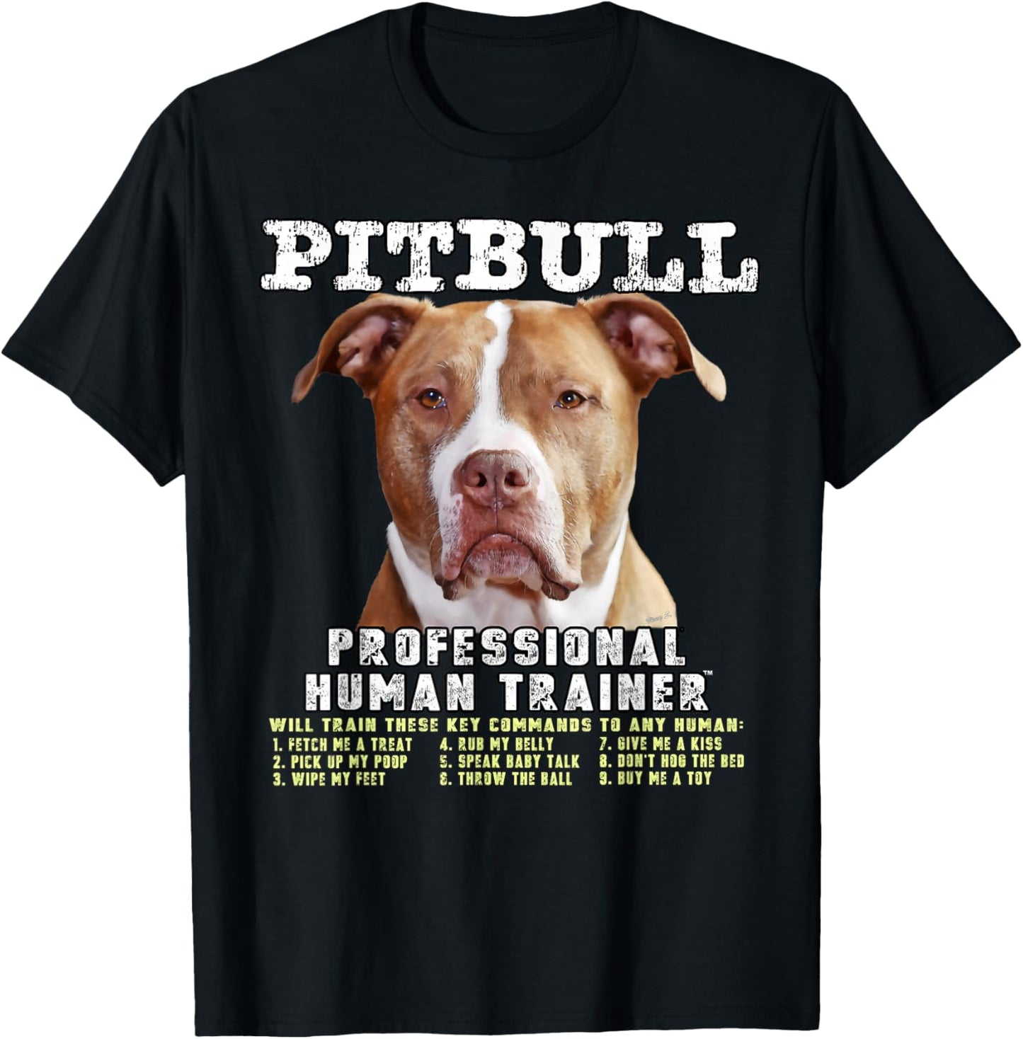Pitbull Pit Bull Pittie Owner Professional Human Trainer T-Shirt - T-Shirt | Black