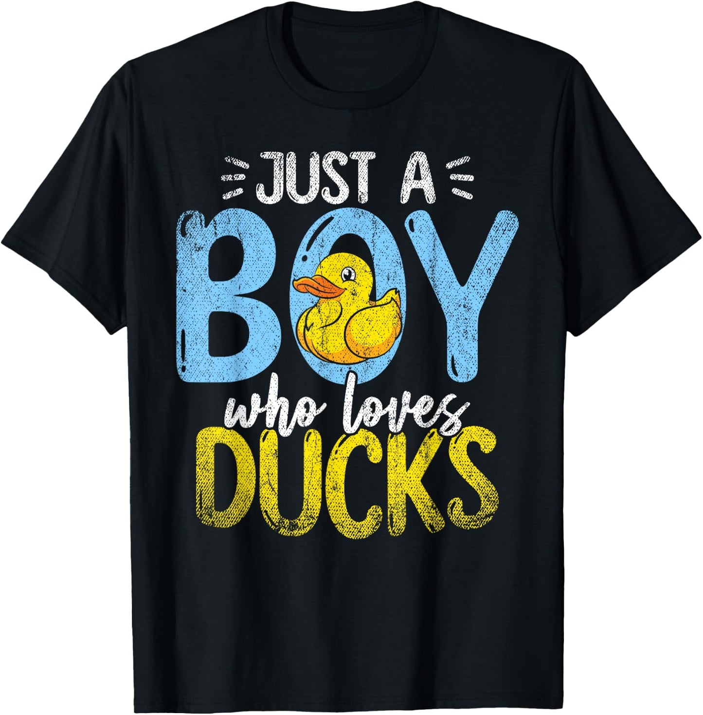 Nur ein Junge der Ducks liebt Badeente T-Shirt - T-Shirt | Black