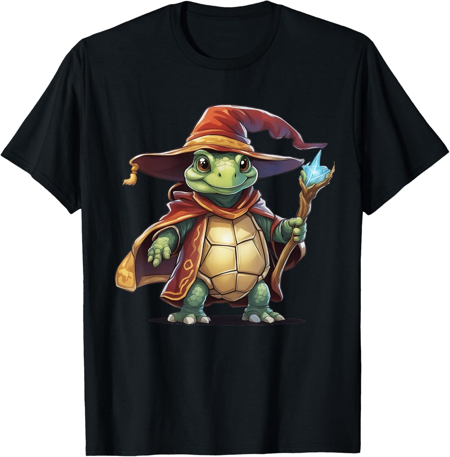 Turtle Tortoise Wizard T-Shirt - T-Shirt | Black