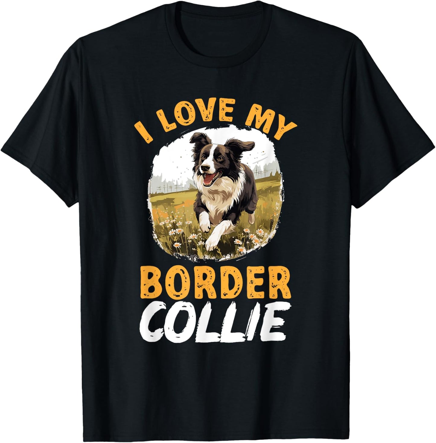 Border Collie Dog - I love my Border Collie Women Kids T-Shirt - T-Shirt | Black