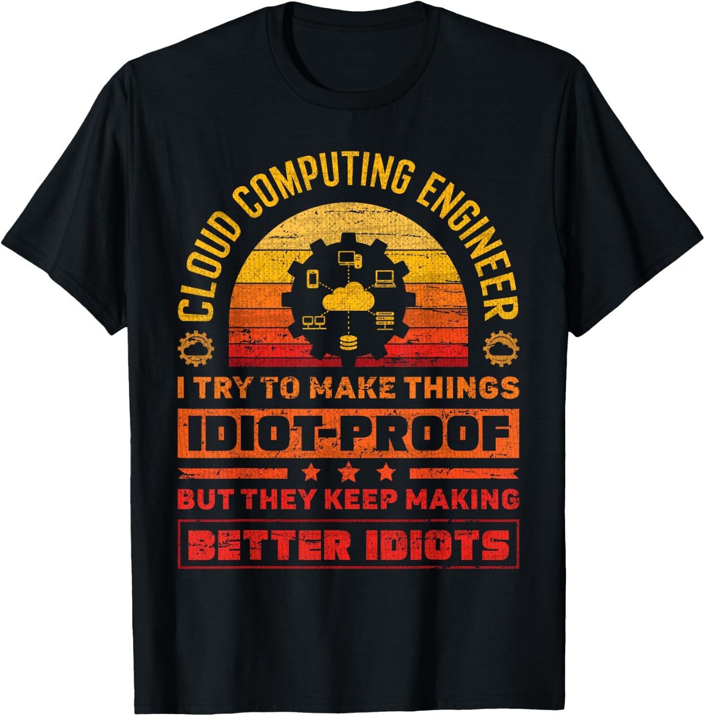 Cloud Specialist Cloud Engineer Cloud Computing Engineer T-Shirt - T-Shirt | Black