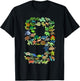 Kids 9th Birthday Sea Turtle Tortoise Themed 9 Year Old Boys T-Shirt - T-Shirt | Black
