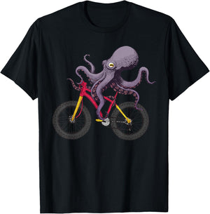 Cute Octopus Women Kids Sea Creature Octopus Lover T-Shirt - T-Shirt | Black