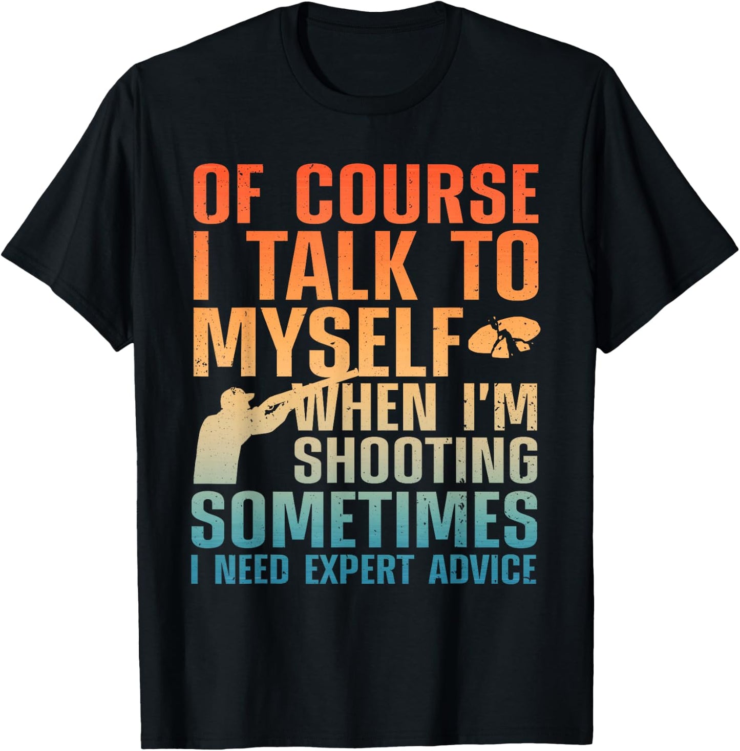 Funny Trap Shooting Women Clay Skeet Trap Shooting T-Shirt - T-Shirt | Black