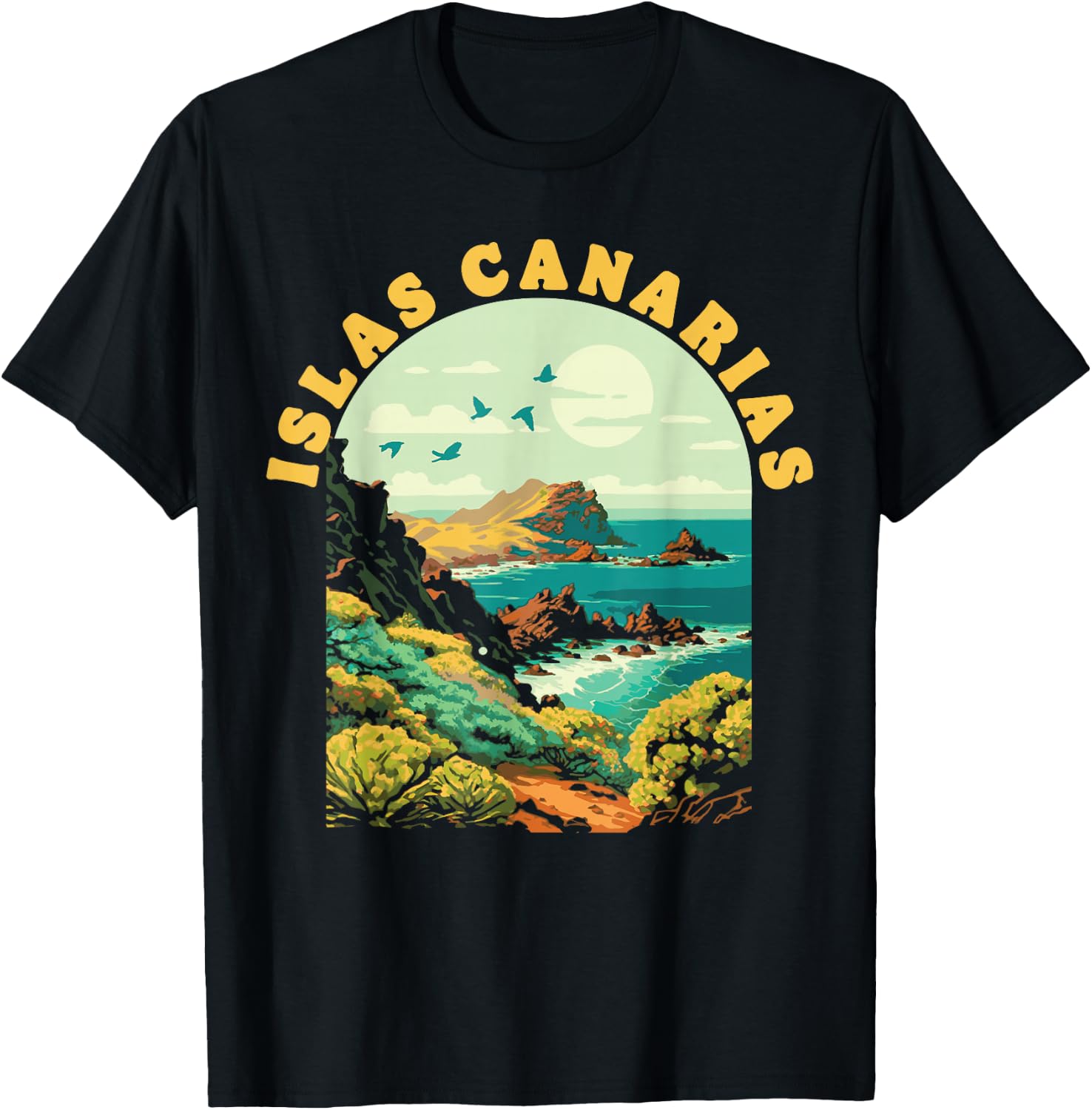 Tenerife Islas Canarias Vintage Souvenir Canary Islands T-Shirt - T-Shirt | Black
