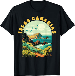 Tenerife Islas Canarias Vintage Souvenir Canary Islands T-Shirt - T-Shirt | Black