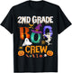 2nd Grade Boo Crew Teacher Student Funny Halloween Costume T-Shirt - T-Shirt | Black