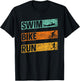 Swim Bike Run Triathlete Sports Triathlon Triathlons T-Shirt - T-Shirt | Black