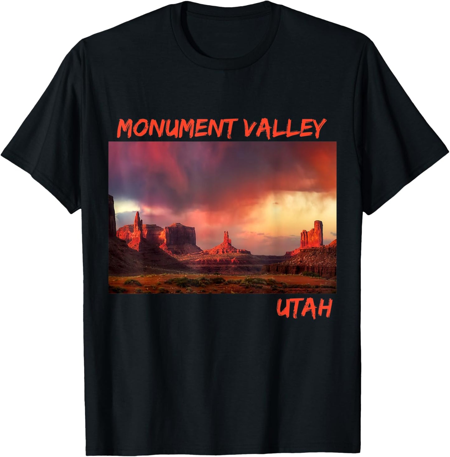 Monument Valley Utah T-Shirt - T-Shirt | Black