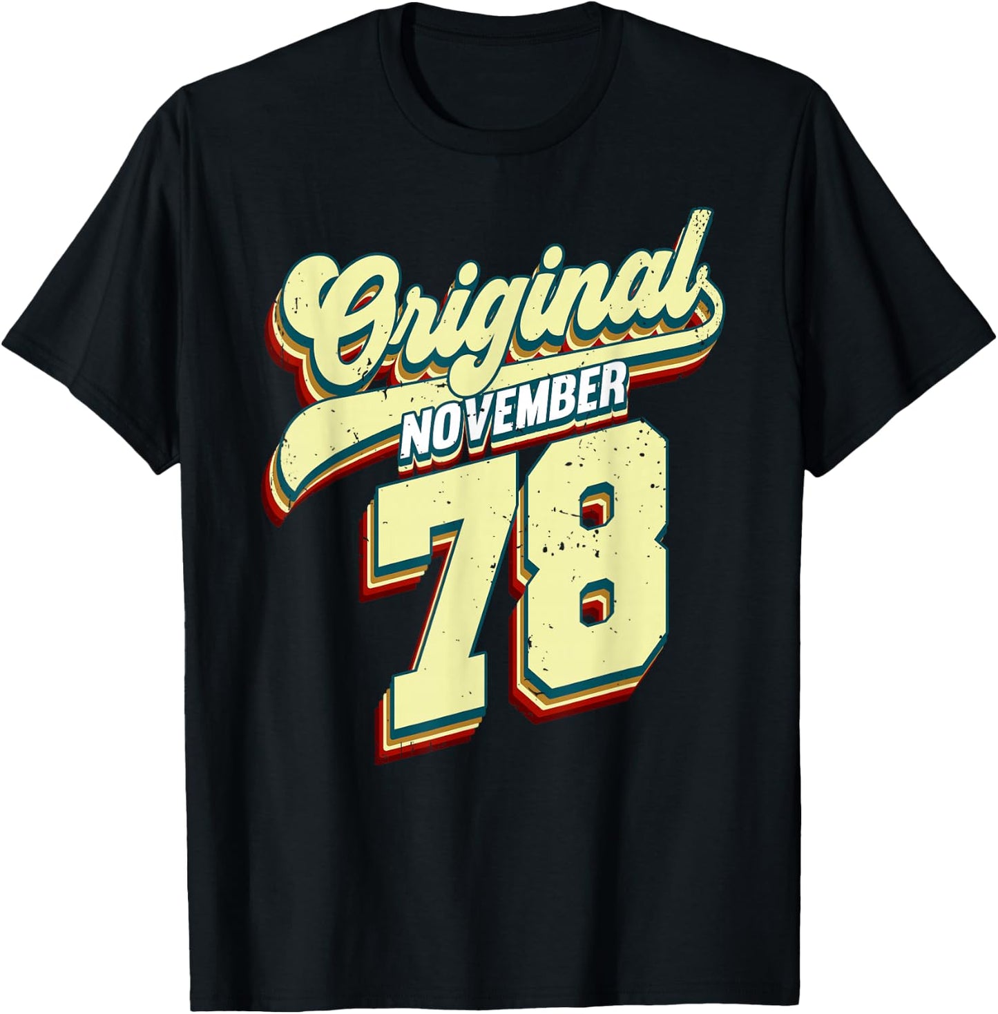 November Original 1978 T-Shirt - T-Shirt | Black