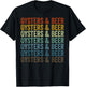 Oysters & Beer Oyster Oyster Shucking Seafood Lover Beer T-Shirt - T-Shirt | Black
