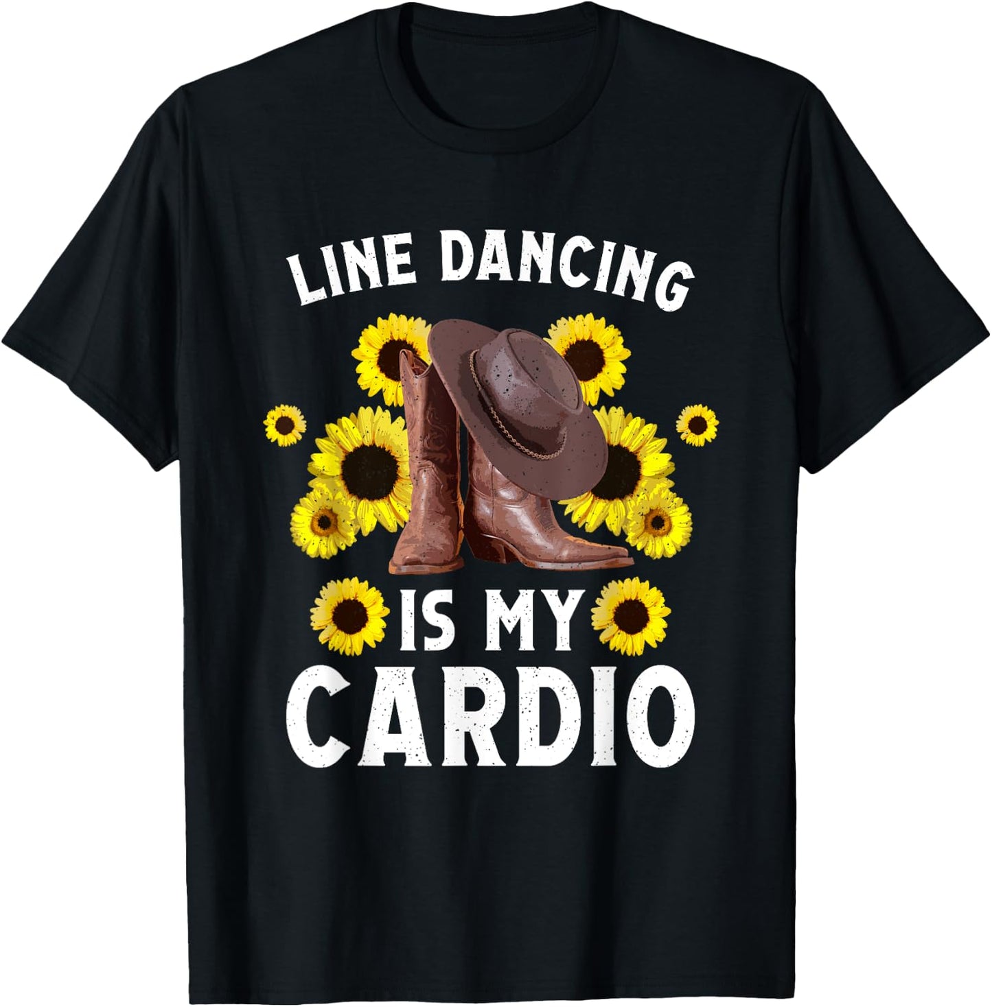 Funny Line Dancing Art Men Line Dance Dancer T-Shirt - T-Shirt | Black