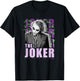 The Dark Knight The Joker Purple Ha Ha Distressed Poster T-Shirt - T-Shirt | Black