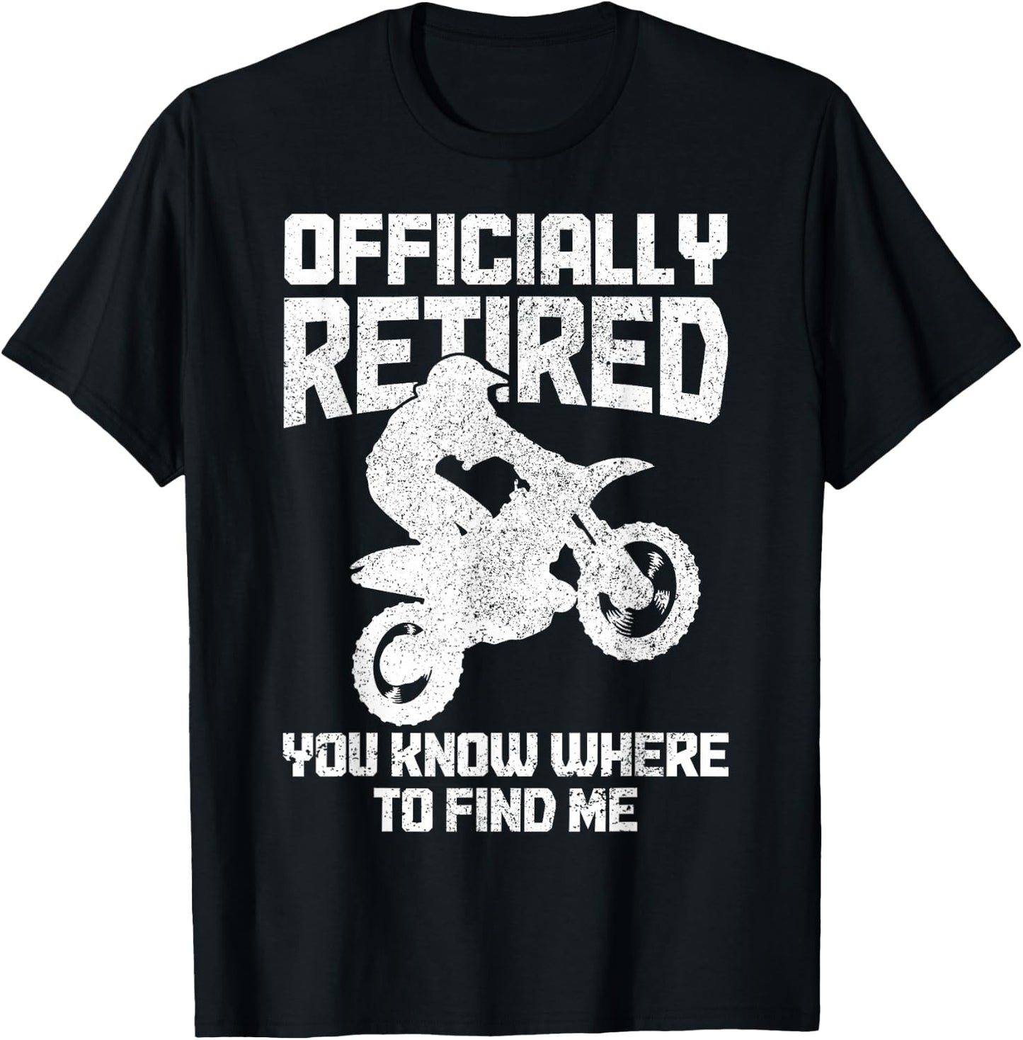 Motocross Retired Funny MX Dirt Bike Retirement T-Shirt - T-Shirt | Black