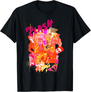 The Clash - Collage Neon T-Shirt - T-Shirt | Black