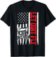 Dirt Track Racing Race Sprint Car Vintage Usa American Flag T-Shirt - T-Shirt | Black