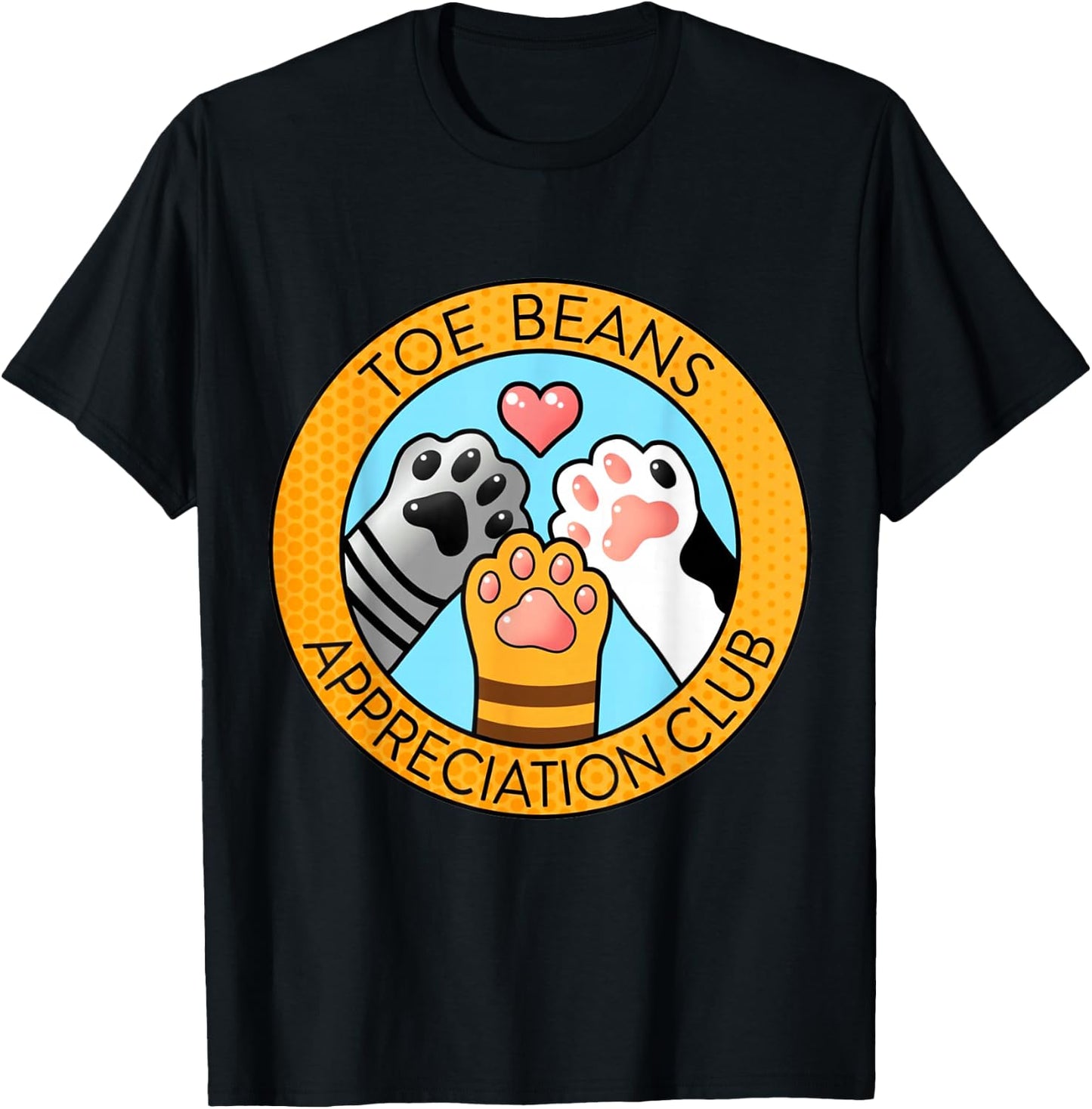 Toe Beans Appreciation Club T-Shirt - T-Shirt | Black