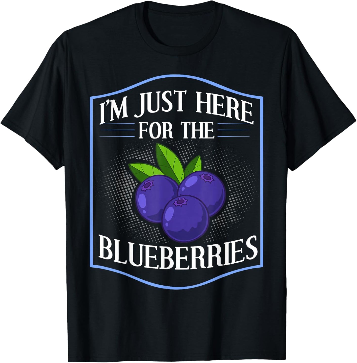 Blueberry Plant Blueberries Farmer Bush Tree Muffins T-Shirt - T-Shirt | Black