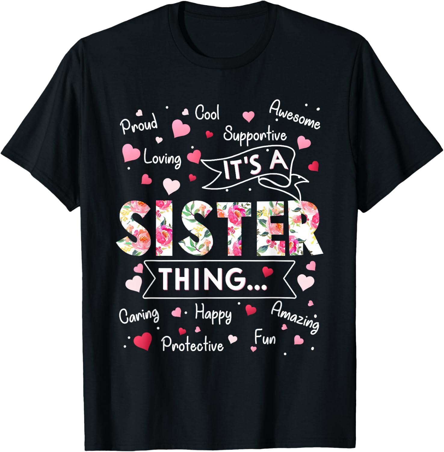 It's a Sister Thing Funny Sayings Cute Grandma Mothers Day T-Shirt - T-Shirt | Black