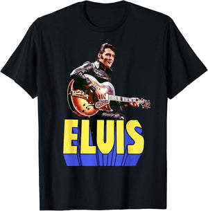 Elvis Presley Official Guitar Portrait Small T-Shirt - T-Shirt | Black