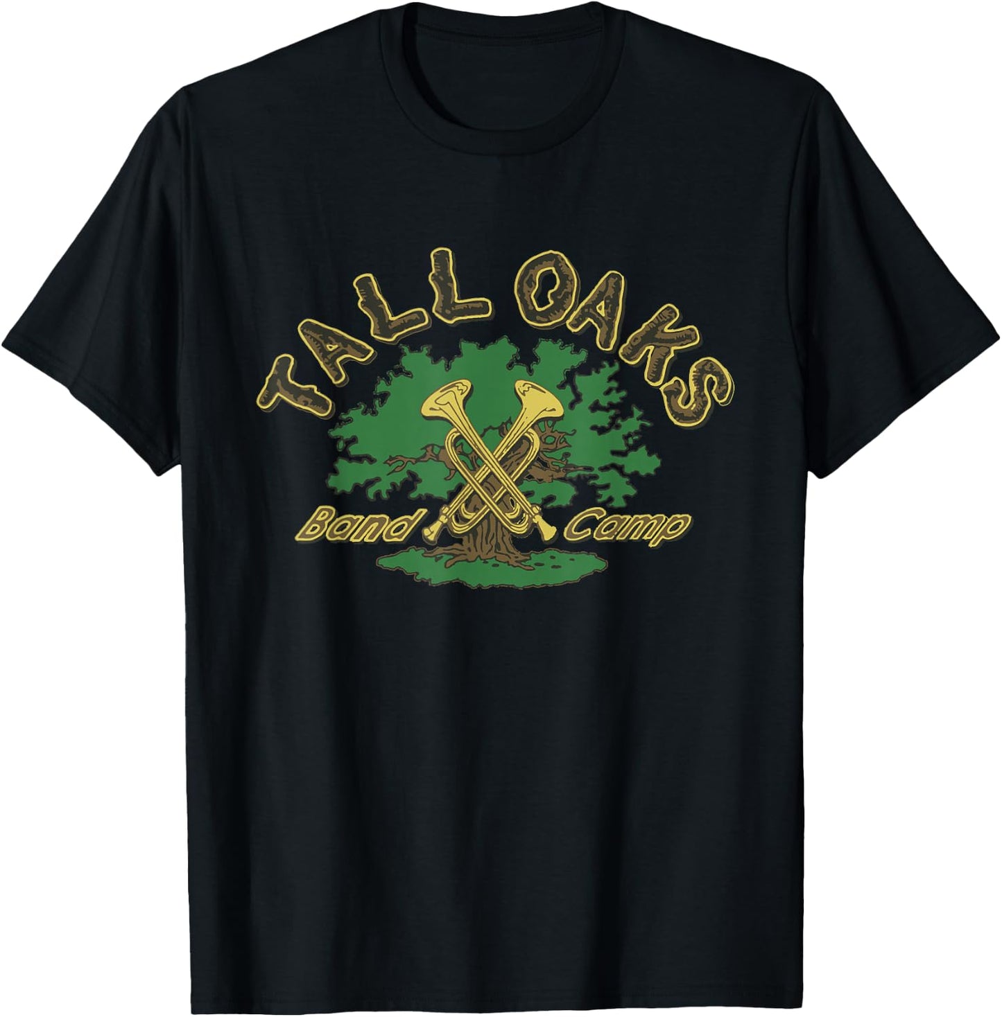 Visit The Pie Store Vintage Tall Oaks Band Camp T-Shirt - T-Shirt | Black