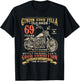 Old Biker 69 Years In The Making 69th Birthday Biker T-Shirt - T-Shirt | Black