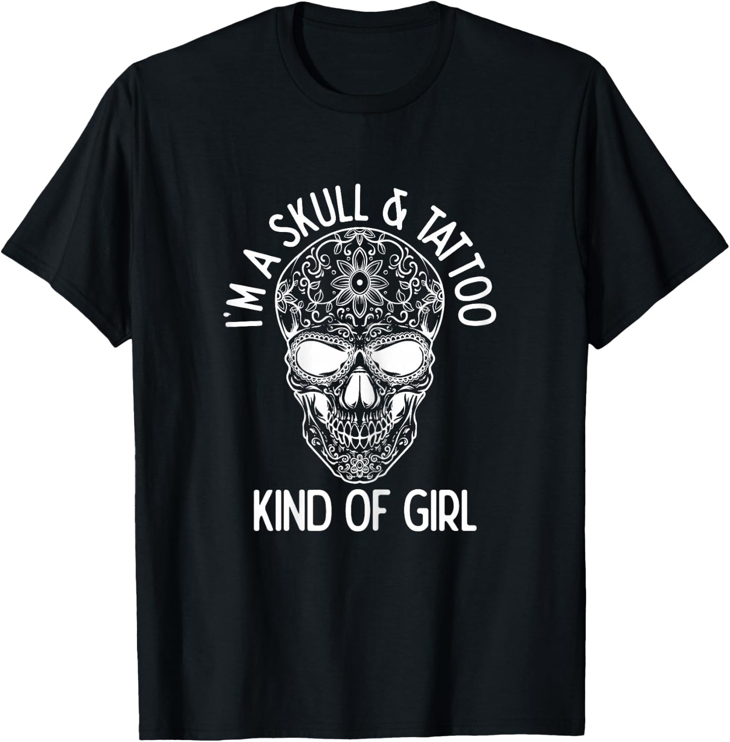 Ich bin ein Skull & Tattoo Kind of Girl Tattoo Lover Skirt T-Shirt - T-Shirt | Black