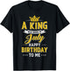 A King Was Born In July Happy Birthday To Me T-Shirt - T-Shirt | Black