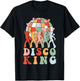 Disco King Funky Vintage 70s 80s For Dance Party Gifts T-Shirt - T-Shirt | Black