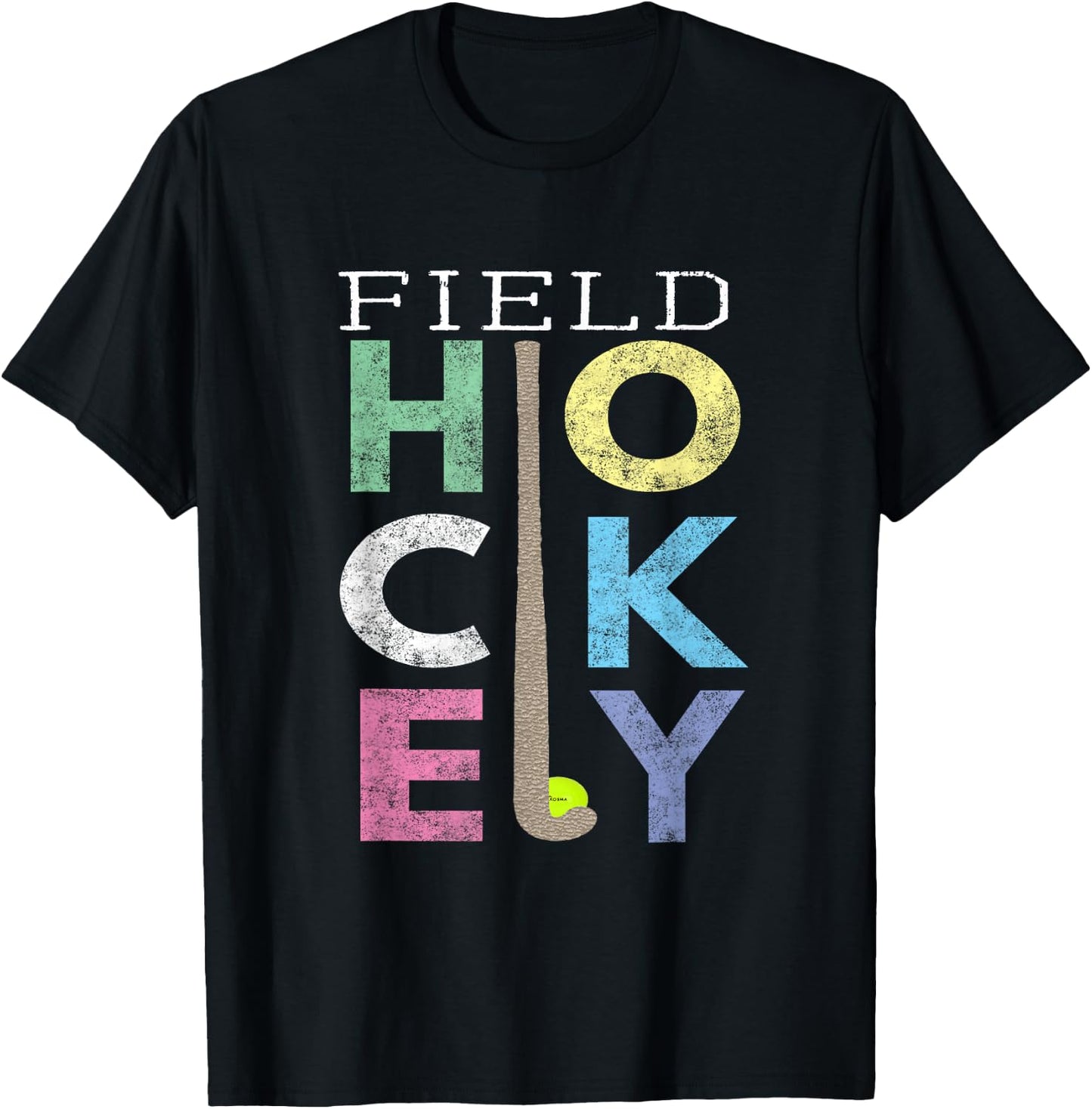 Girls Love Field Hockey Fun Birthday Gift product T-Shirt - T-Shirt | Black