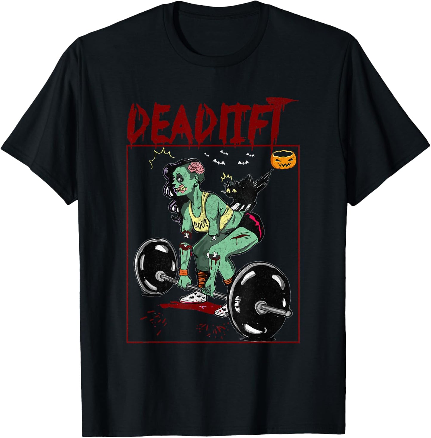 Deadlift Funny Halloween Costume Workout Exercise Fitness T-Shirt - T-Shirt | Black