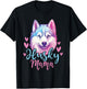 Husky Mama - Siberian Husky Dog Owner Pet Animal Lover T-Shirt - T-Shirt | Black