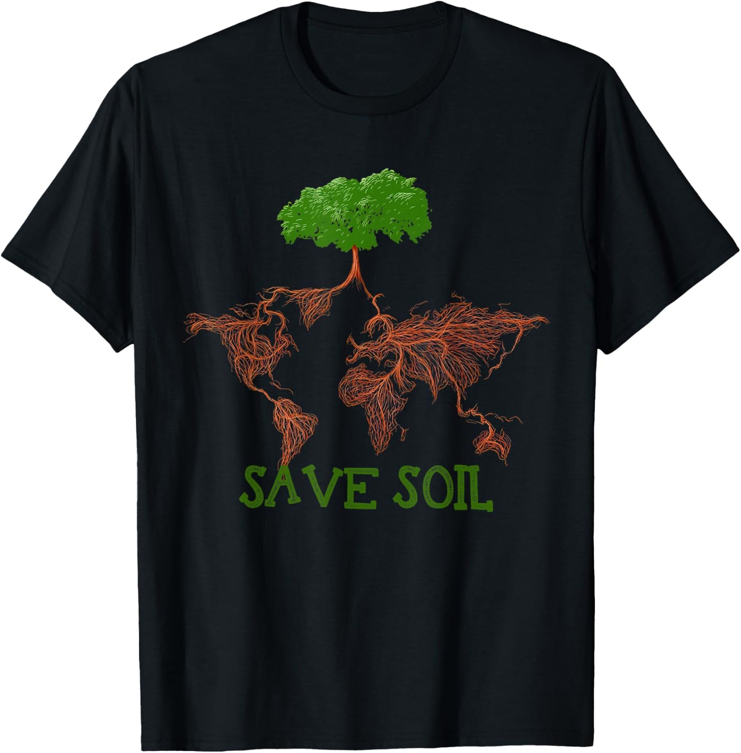 Save Soil Support Sadhguru To Save Our Lives Cute Earth Day T-Shirt - T-Shirt | Black