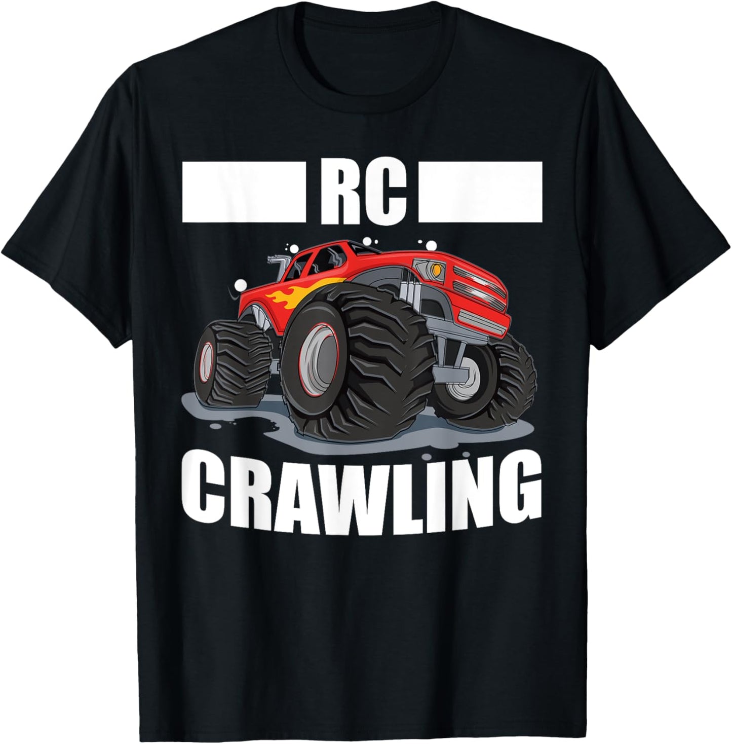 RC Crawling RC Crawler Funny RC Truck Remote Control Car T-Shirt - T-Shirt | Black