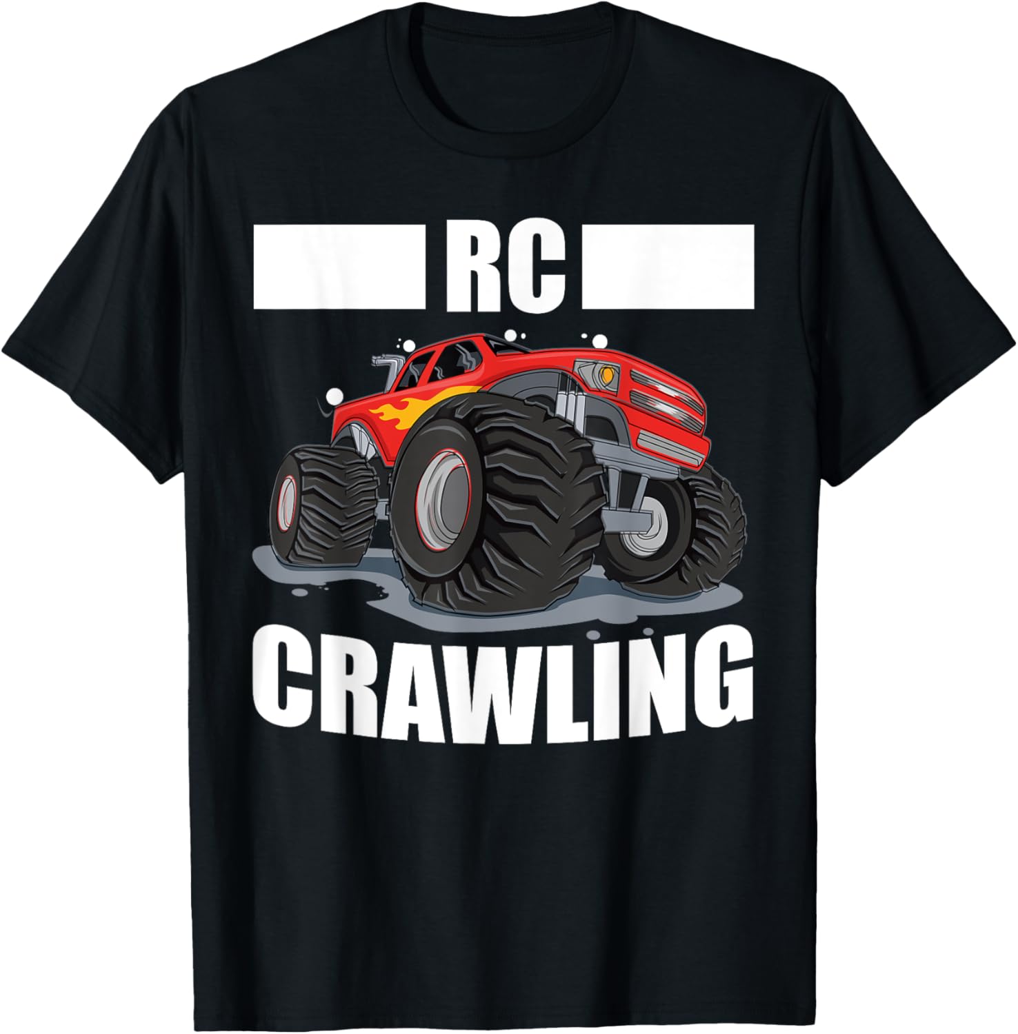 RC Crawling RC Crawler Funny RC Truck Remote Control Car T-Shirt - T-Shirt | Black