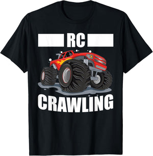 RC Crawling RC Crawler Funny RC Truck Remote Control Car T-Shirt - T-Shirt | Black