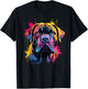 Cute Mastiff Dog on painted Mastiff Women Kids T-Shirt - T-Shirt | Black