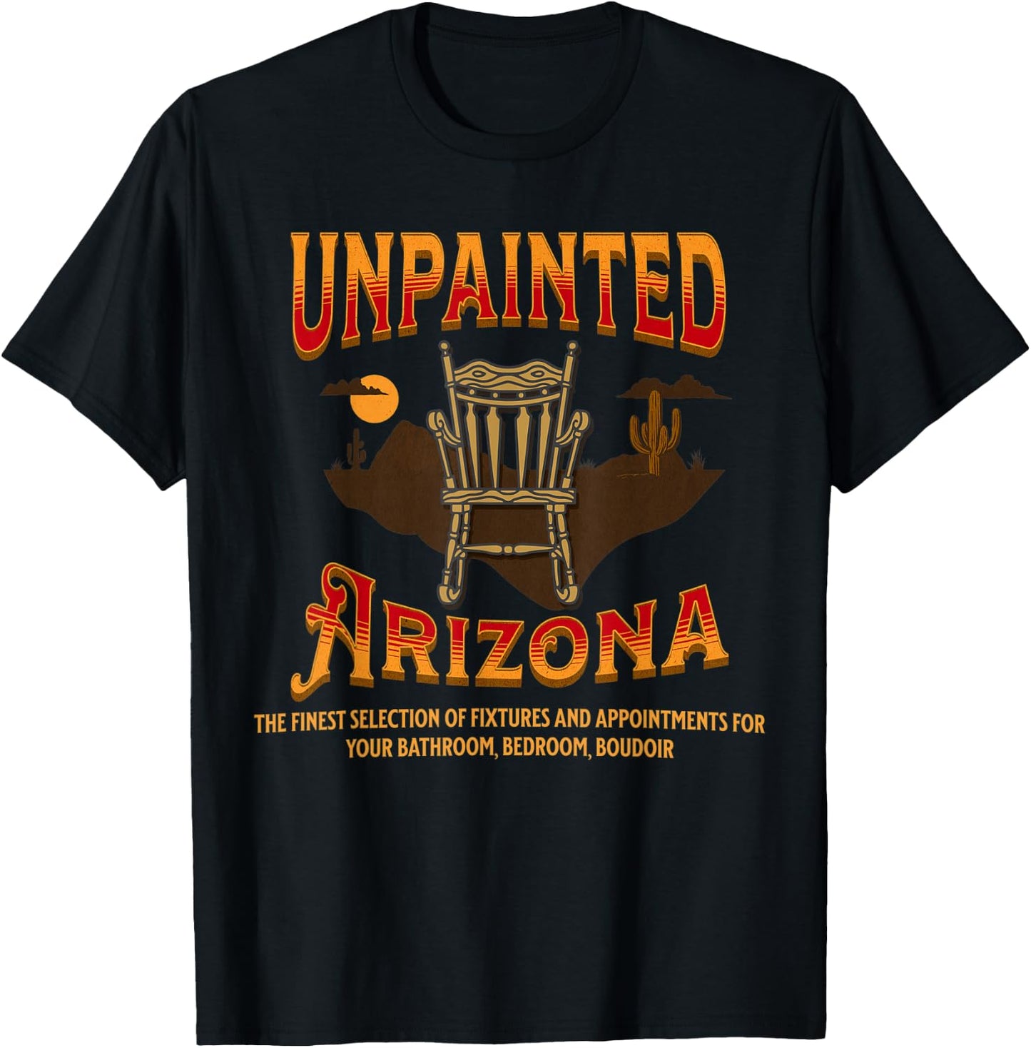 Unpainted Arizona | Funny Retro 80s Movie T-Shirt - T-Shirt | Black