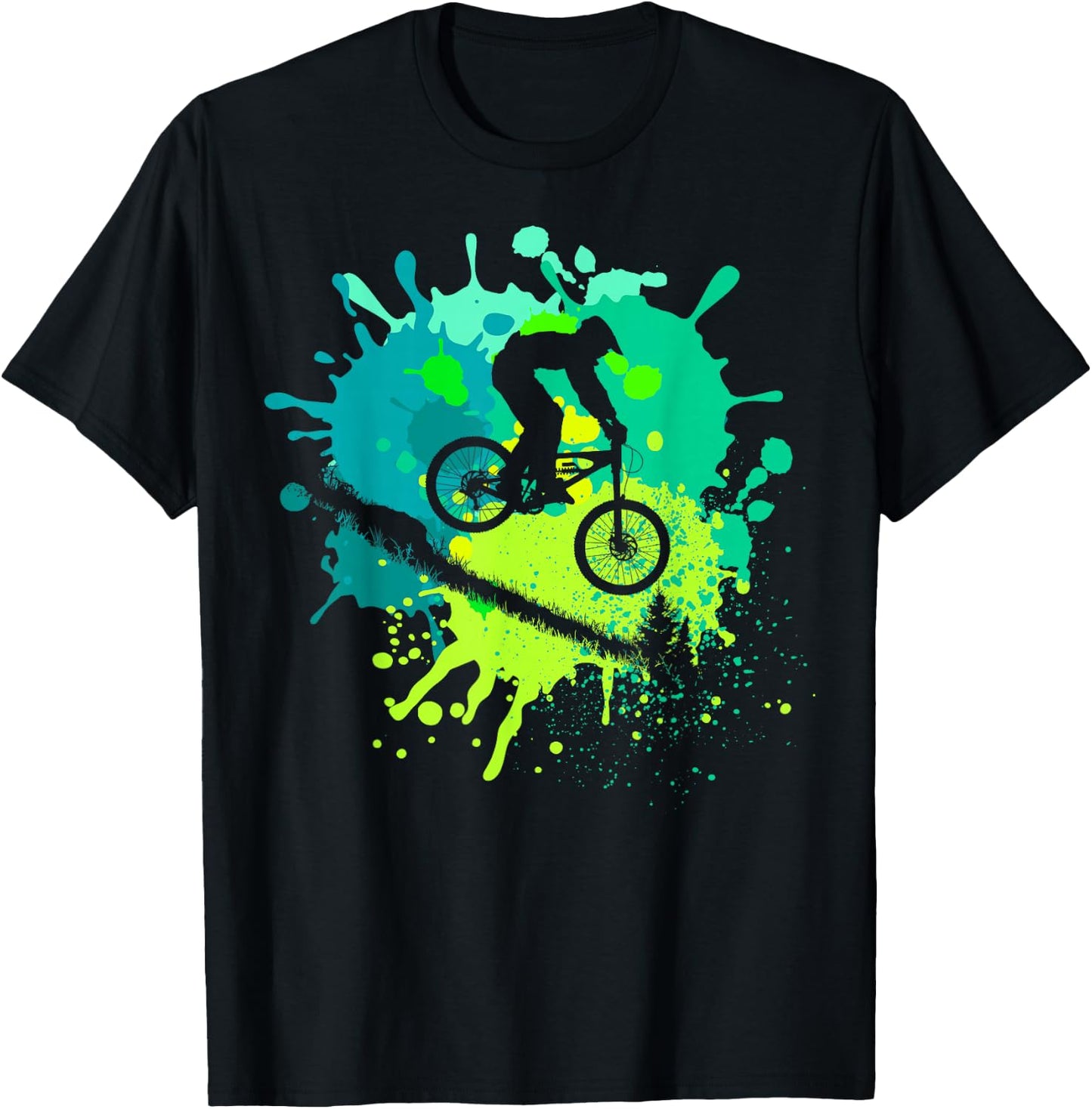 MTB for Mountain Biker | Boys Retro Mountain Bike T-Shirt - T-Shirt | Black
