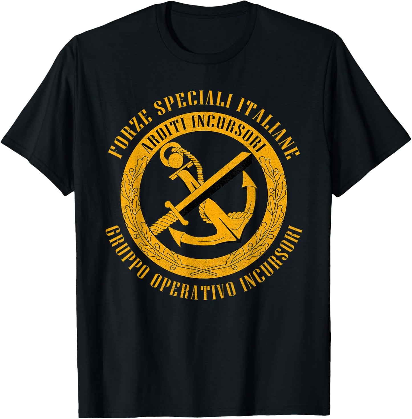 Italian Special Force Gruppo Operativo Incursori Military T-Shirt - T-Shirt | Black