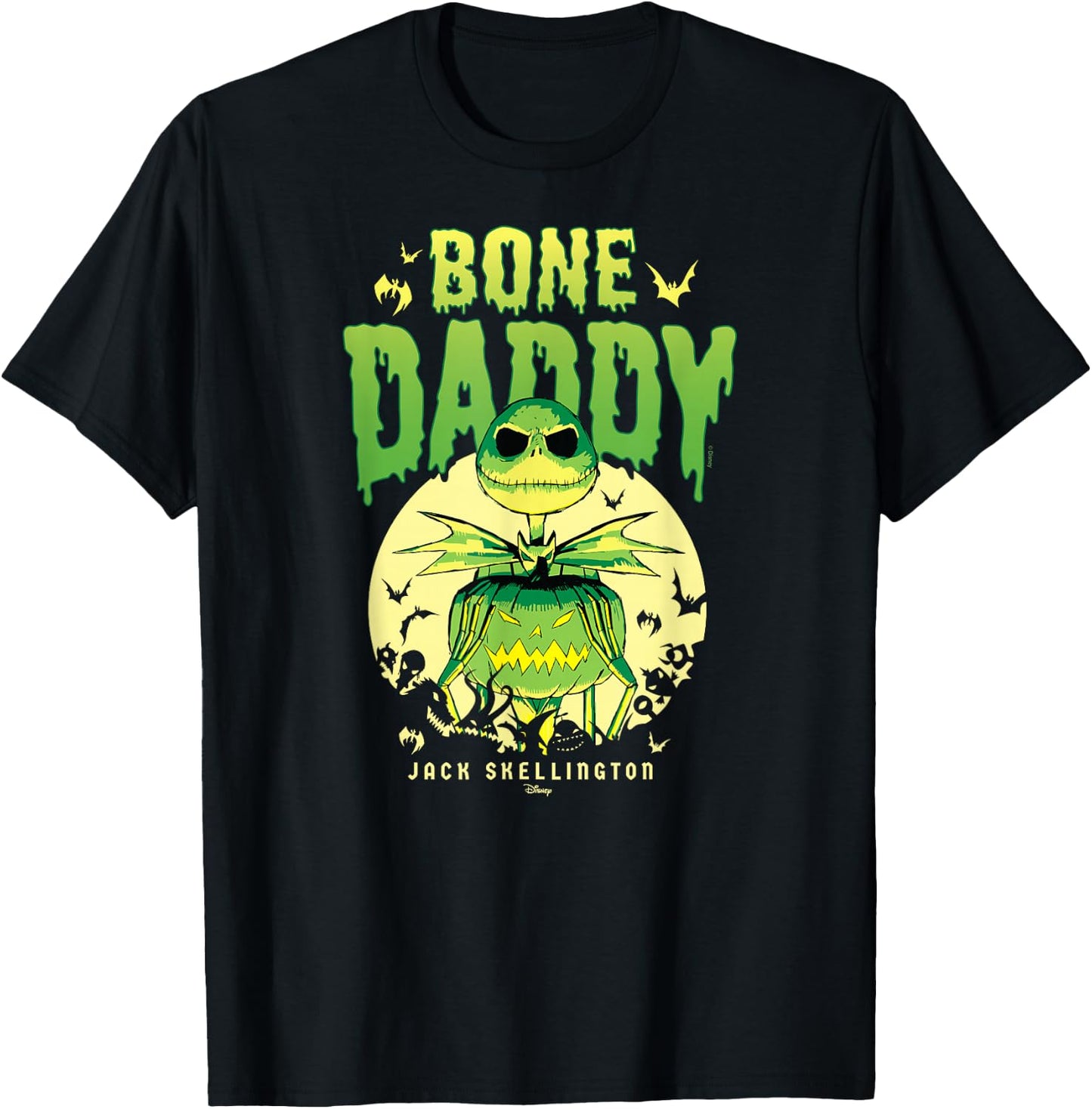 The Nightmare Before Christmas - Bone Daddy T-Shirt - T-Shirt | Black