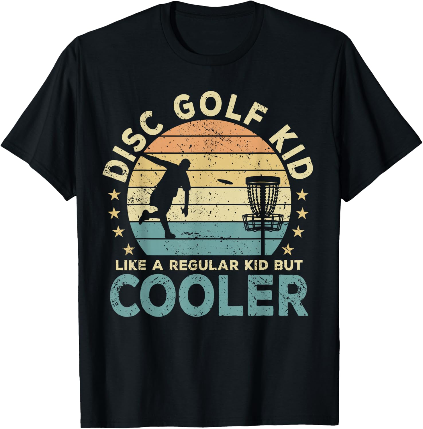 Disc Golf Kid Disc Golf Player Funny T-Shirt - T-Shirt | Black