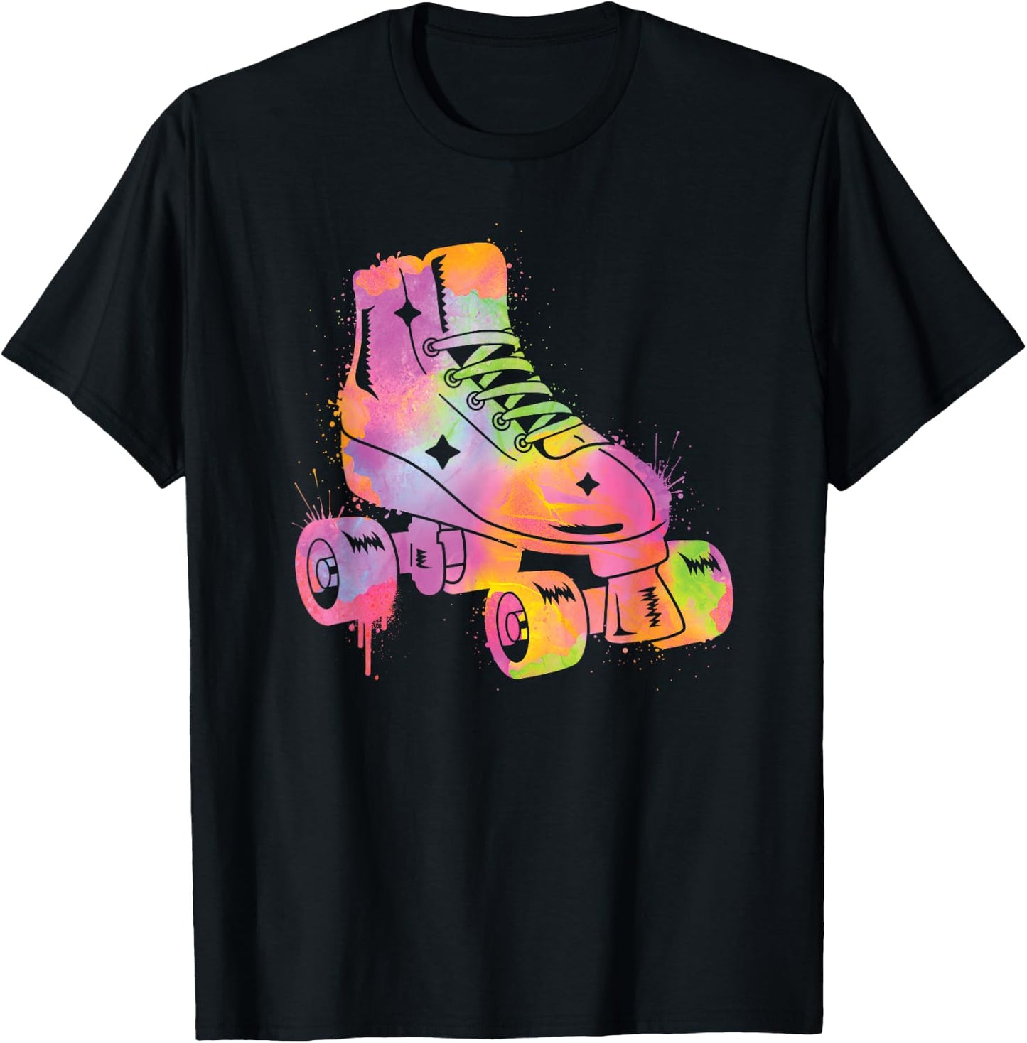 Roller Skater Rollerskate Women Girls Roller Skating Kids T-Shirt - T-Shirt | Black