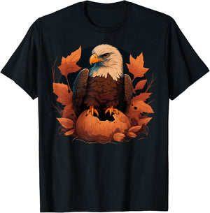Pumpkin Eagle costume on Eagle Halloween T-Shirt - T-Shirt | Black